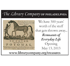 The Library Company has been acquiring “transient documents of everyday life” since 1785... Click to learn more.