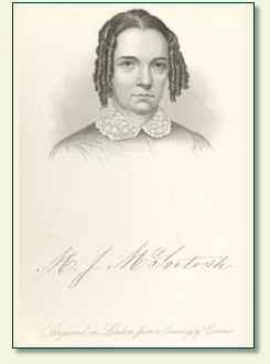 MARIA JANE McINTOSH (1803 – 1878)